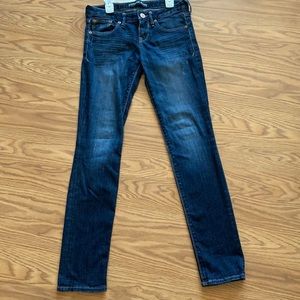 Express ankle skinny low rise jeans